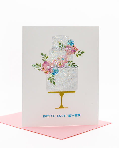 Best Day Ever Wedding Greeting Card