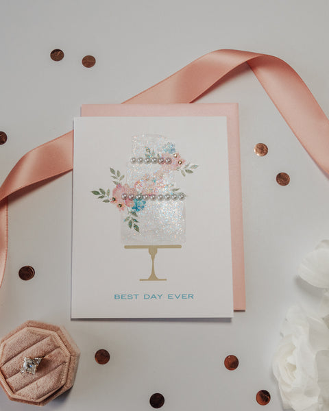 Best Day Ever Wedding Greeting Card