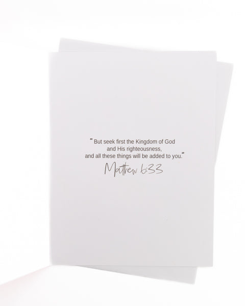 But First, Jesus (Rose) Greeting Card