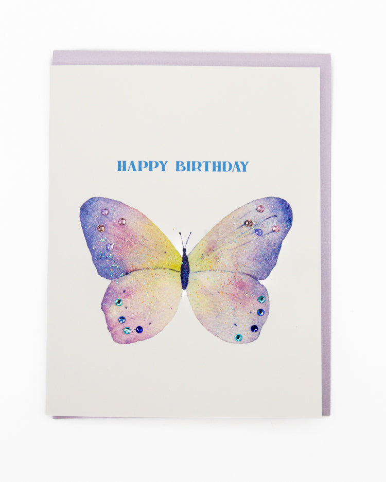 Butterfly Wishes Birthday Greeting Card