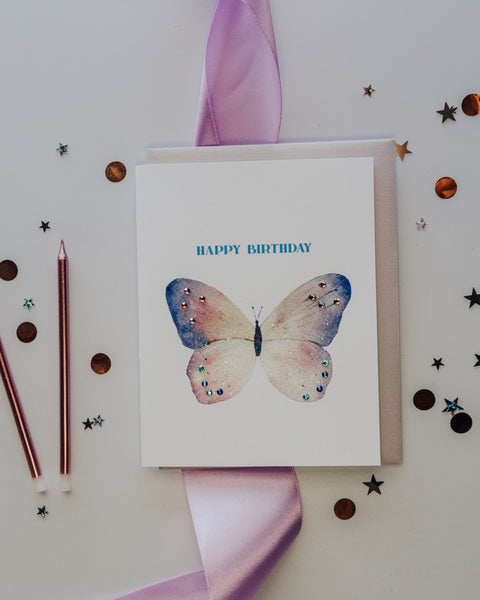 Butterfly Wishes Birthday Greeting Card