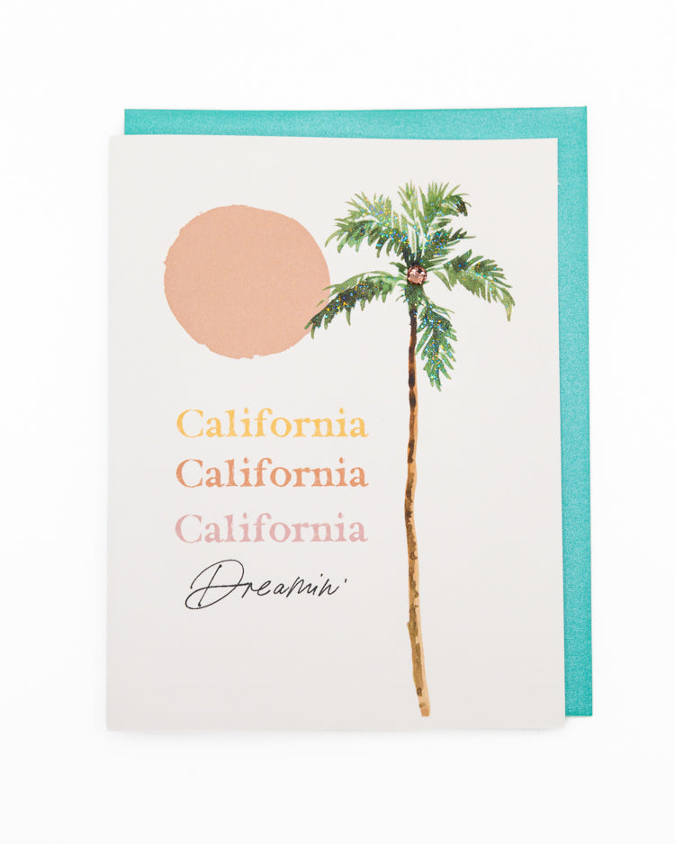 California Dreamin' Greeting Card – Lavender Vines