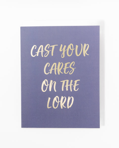 Cast Your Cares Greeting Card