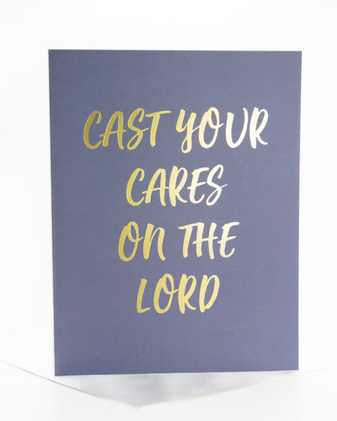 Cast Your Cares Greeting Card