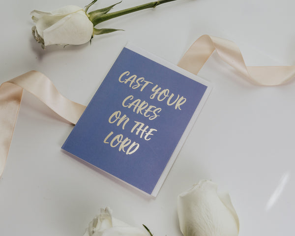 Cast Your Cares Greeting Card