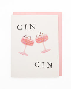 Cin Cin Birthday Greeting Card