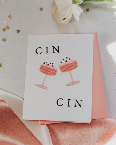 Cin Cin Birthday Greeting Card