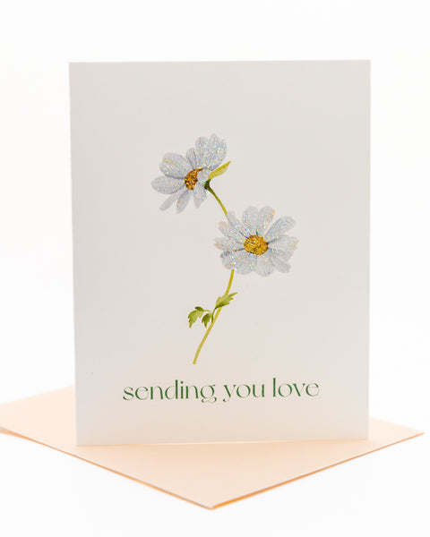 Daisy Hug Sympathy Greeting Card