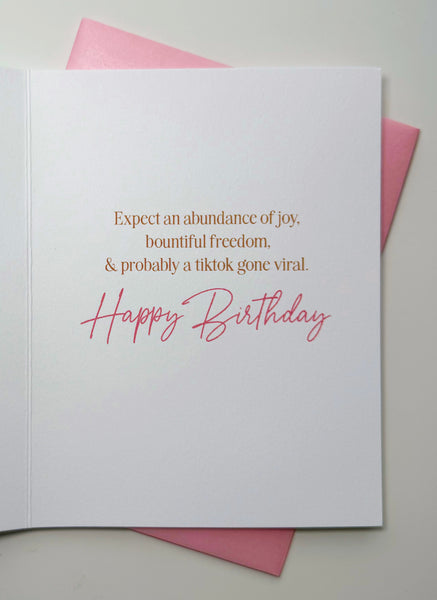 "Dance like David" Faith-Based Disco Birthday Greeting Card