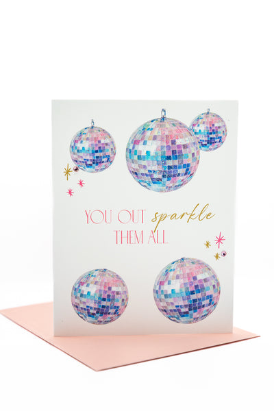 Disco Darling Disco Ball Birthday Card