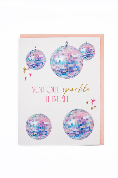 Disco Darling Disco Ball Birthday Card