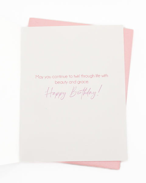 En Pointe Wishes Birthday Greeting Card