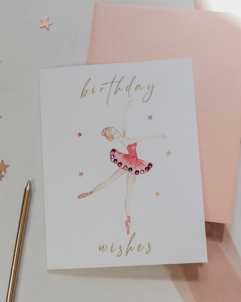 En Pointe Wishes Birthday Greeting Card