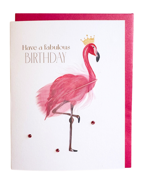 Flamingo Fête Birthday Greeting Card