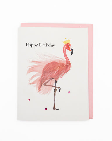 Flamingo Fête Birthday Greeting Card