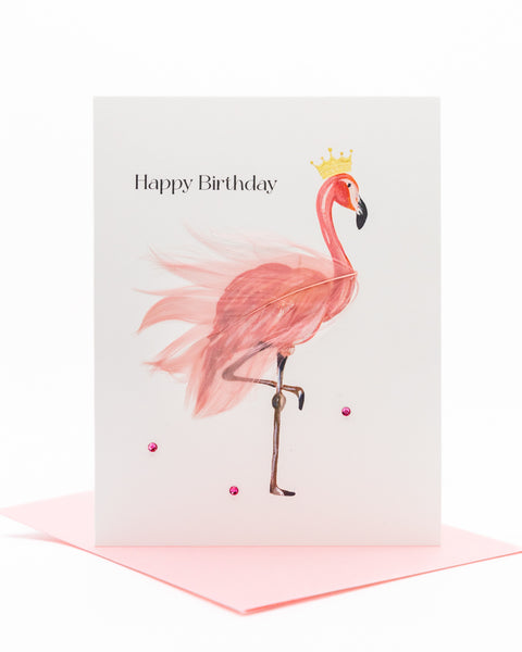 Flamingo Fête Birthday Greeting Card