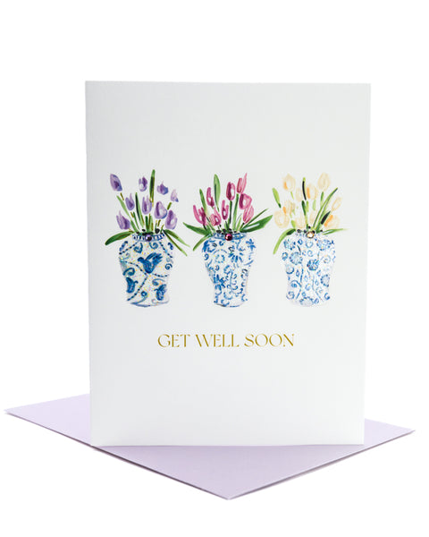 Get-Well Tulips Greeting Card