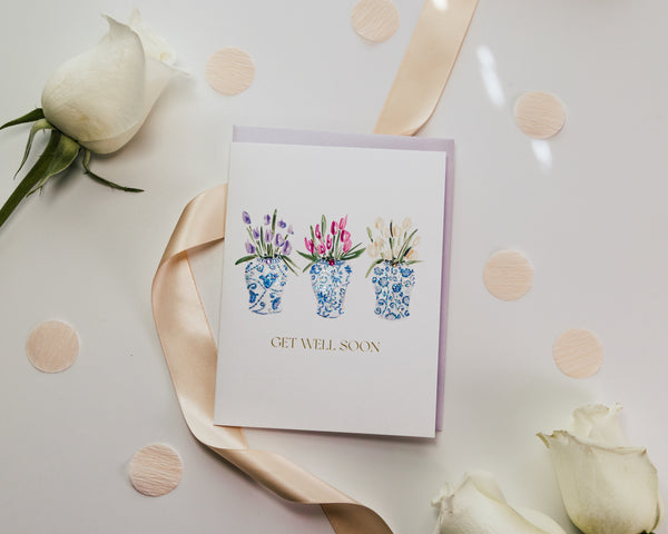 Get-Well Tulips Greeting Card