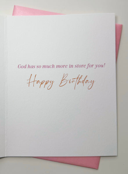'God's Plan' Butterflies Birthday Greeting Card
