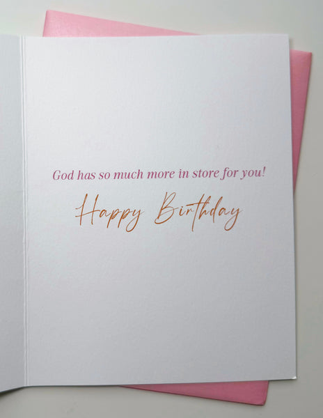 "God's Plan Seashells" Birthday Greeting Card