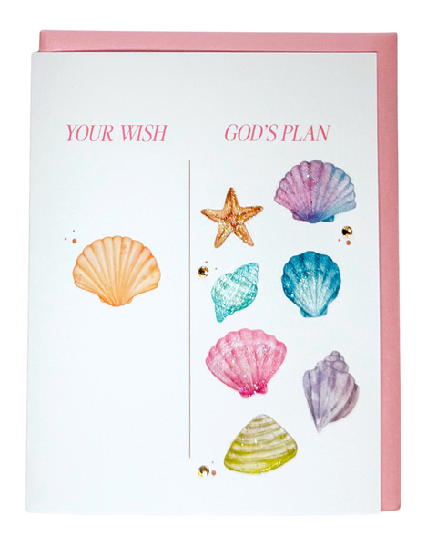 "God's Plan Seashells" Birthday Greeting Card