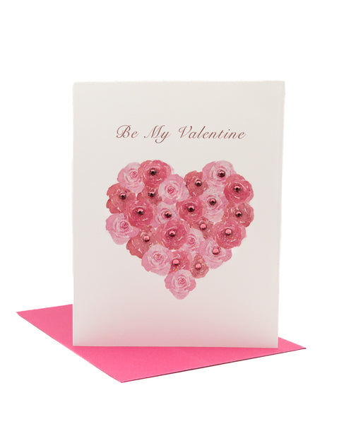 Heart of Roses Valentine's Day Greeting Card