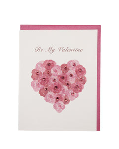 Heart of Roses Valentine's Day Greeting Card