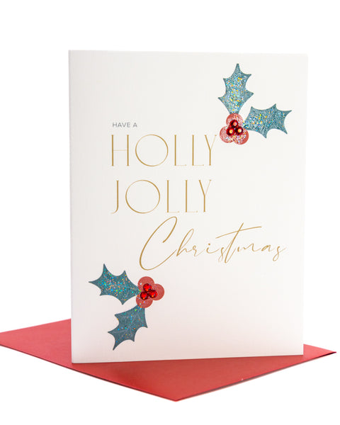 Holly Jolly Greeting Card