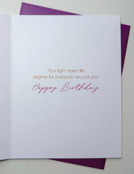 'Light of the World' Cupcake Faith-Based Birthday Card