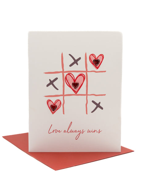 Love Always Wins Valentine's Day Greeting Card