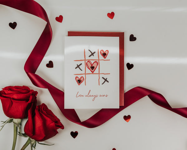 Love Always Wins Valentine's Day Greeting Card