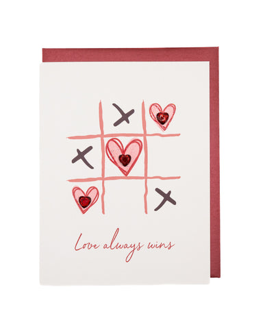 Love Always Wins Valentine's Day Greeting Card