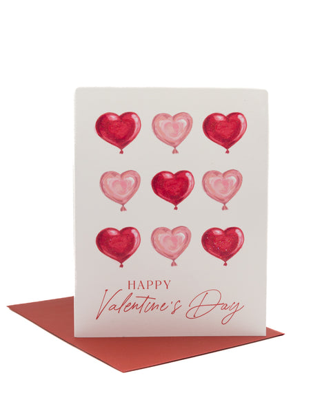 Love Balloons Valentine's Day Greeting Card