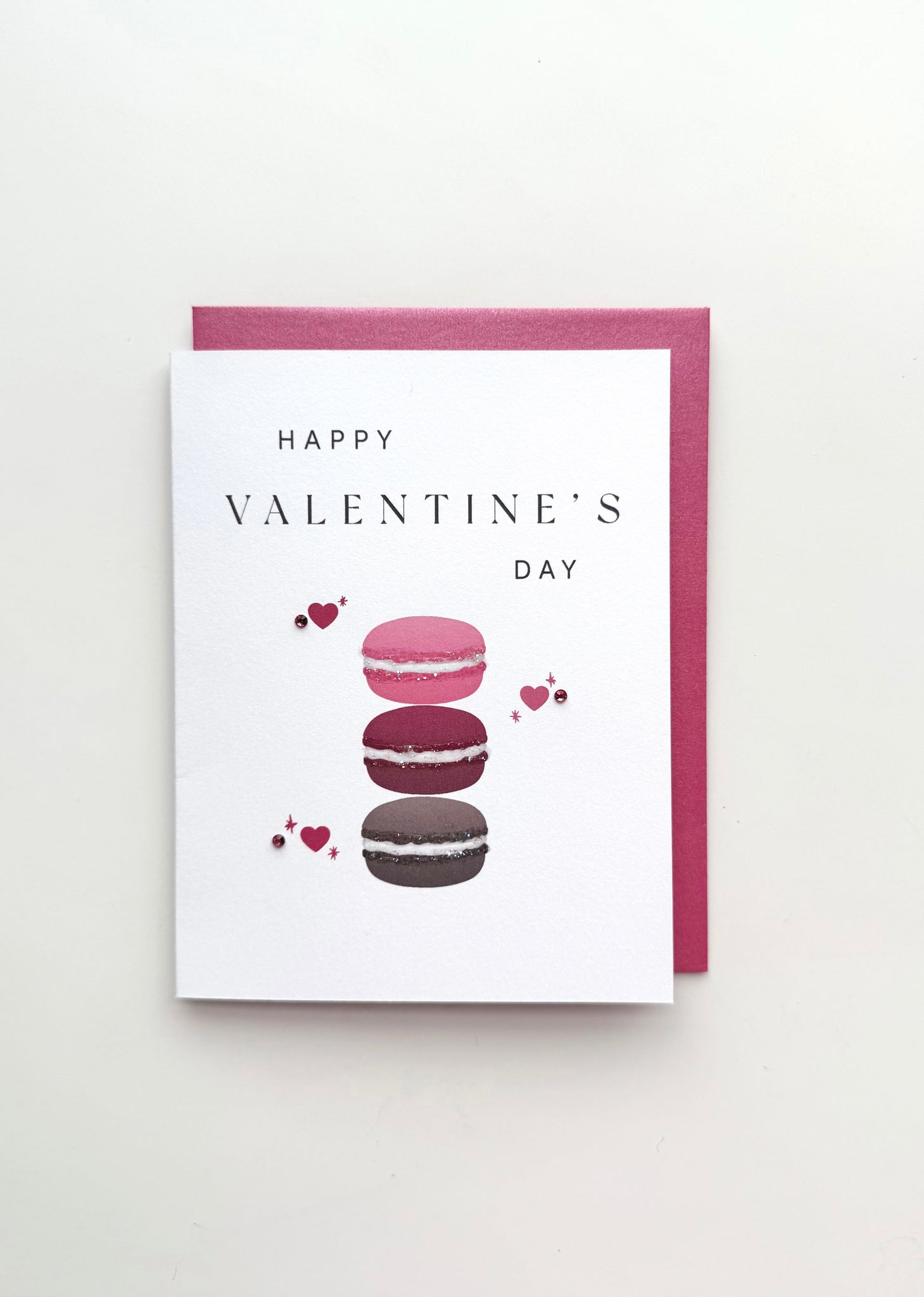 Sweet Macaron Valentine's Day Greeting Card