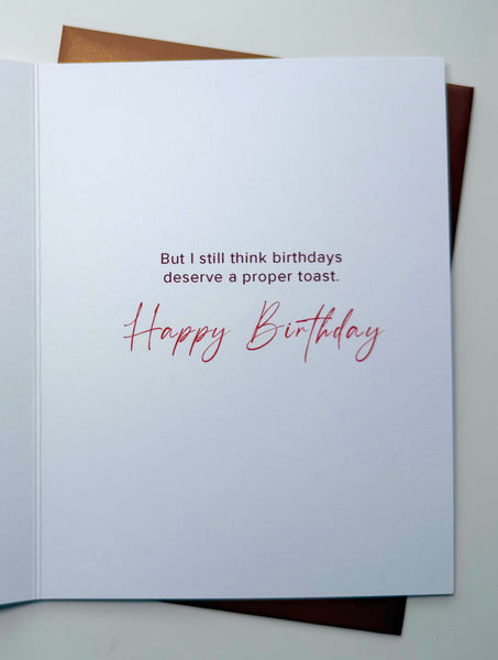 "Old Fashioned" Cocktail Birthday Greeting Card