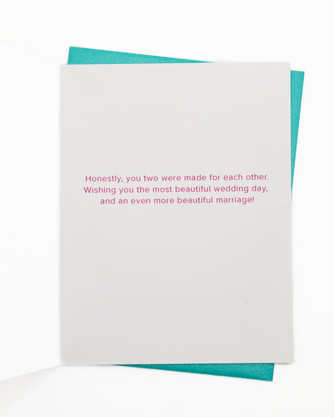 Paradise Love Wedding Greeting Card