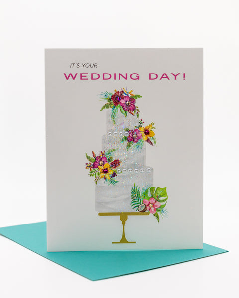 Paradise Love Wedding Greeting Card