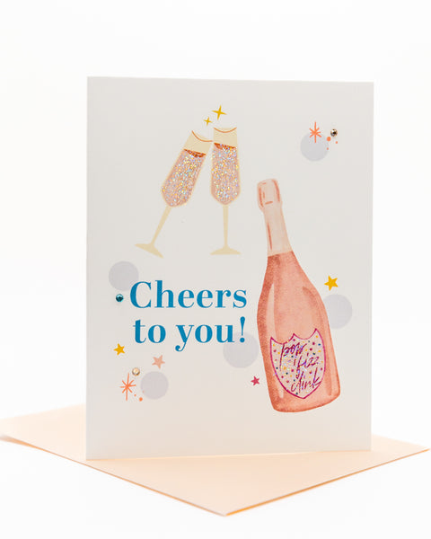 Cheers to You Congratulations Greeting Card