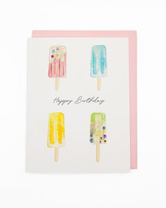 Popsicle Party Birthday Greeting Card