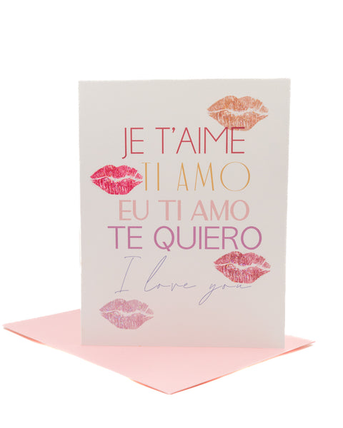 Psst...I Love You Valentine's Day Greeting Card