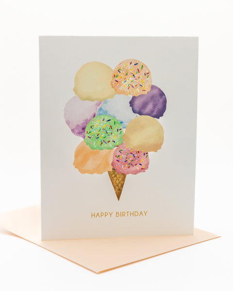 Scoops of Joy Birthday Greeting Card