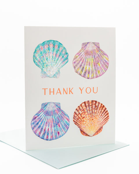 Seashell Gratitude Thank You Greeting Card