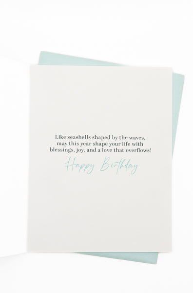 Shimmering Shells Birthday Greeting Card