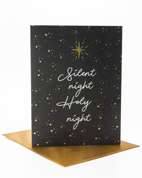 Silent Night, Holy Night Greeting Card