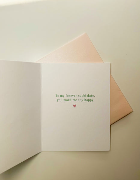 Sushi Love Anniversary Greeting Card