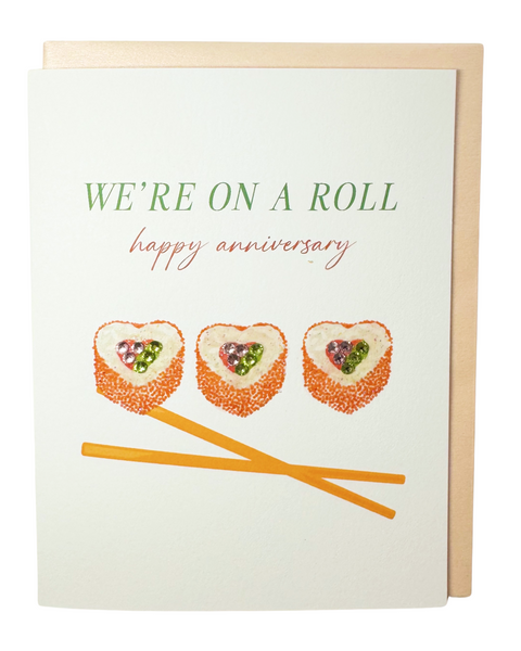 Sushi Love Anniversary Greeting Card