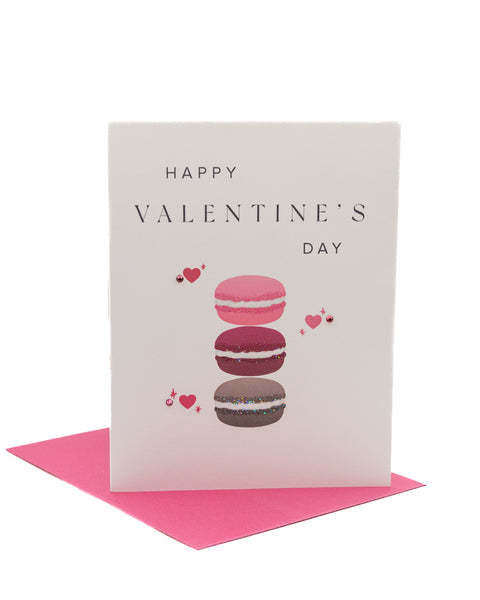 Sweet Macaron Valentine's Day Greeting Card