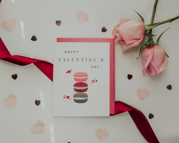 Sweet Macaron Valentine's Day Greeting Card