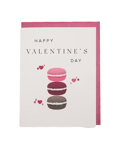 Sweet Macaron Valentine's Day Greeting Card