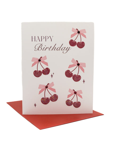 Sweetest Cherry Birthday Greeting Card